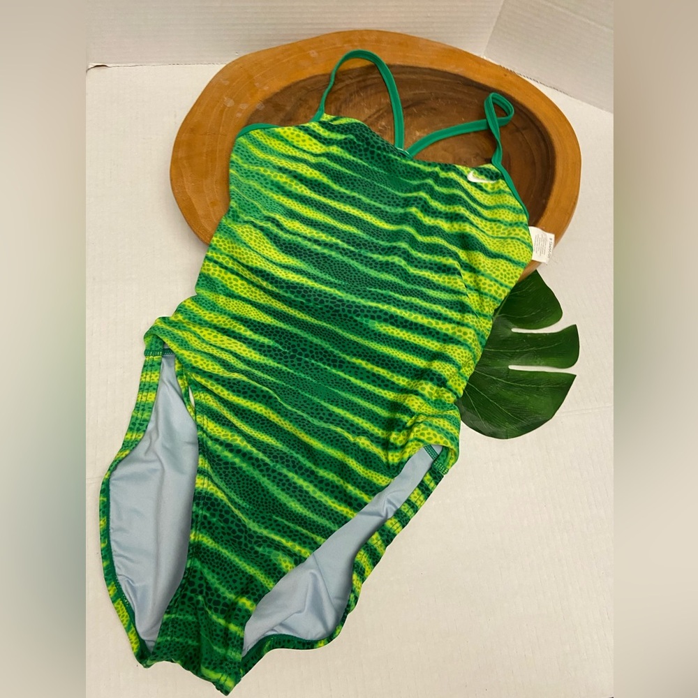 Nike Neon Green Sport Swimsuit